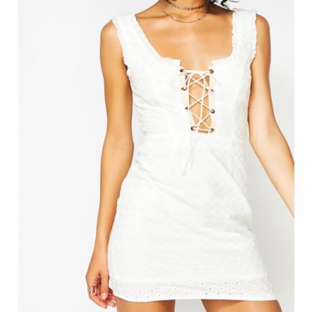 For Love and Lemons Charlotte Eyelet Lace Up (sm)